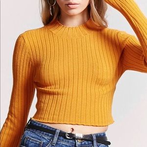 Forever 21 mustard shirt